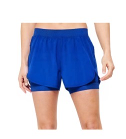 Ladies Shorts with Tights Blue XSmall