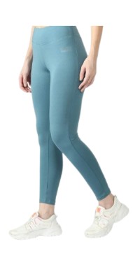 Ladies Long Tights Blue Small
