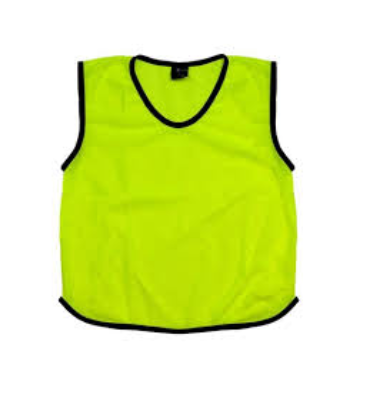 Training Bibs Fluo Yellow Adult Medium Pk10 