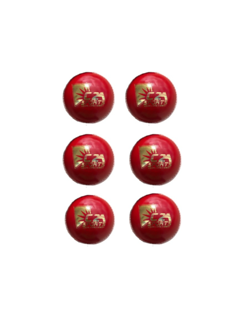 Cricket Ball C2A Sports Senior 5.5oz Red  (6 pack)