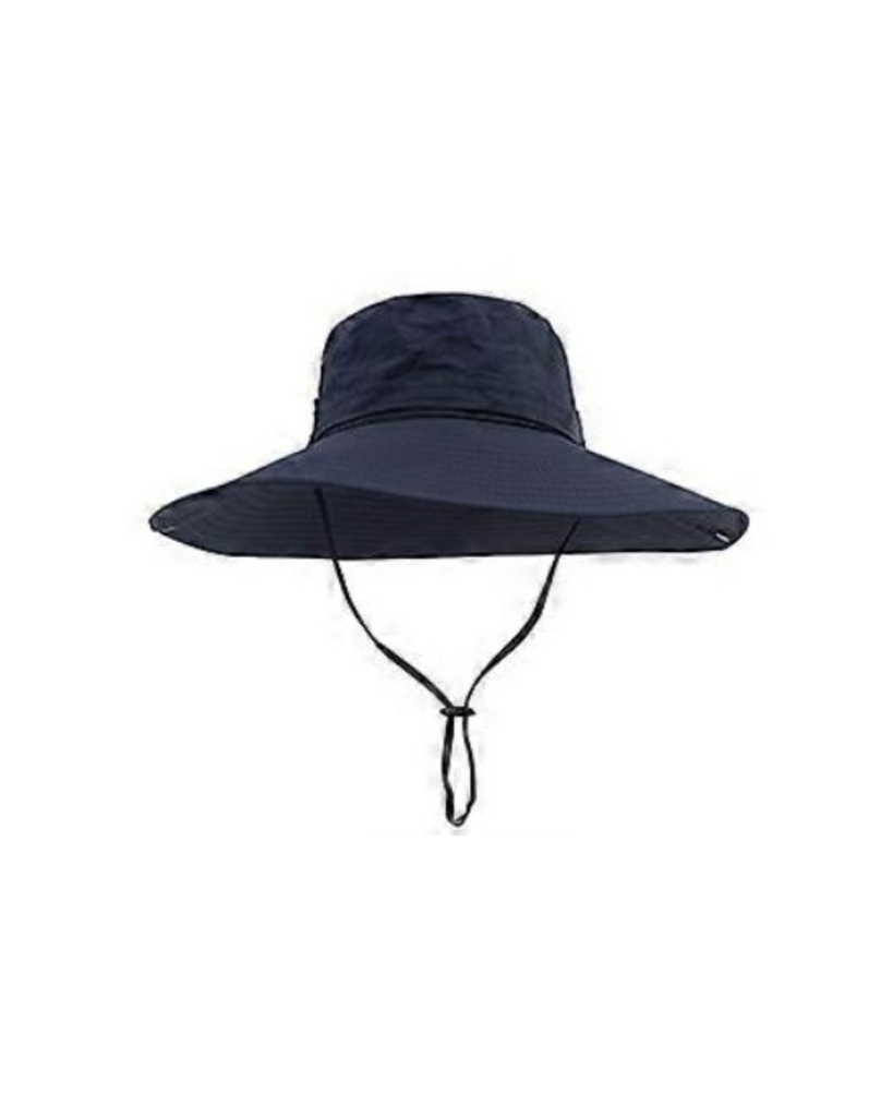 Hiking Hat Wide Brim Waterproof UV Navy 