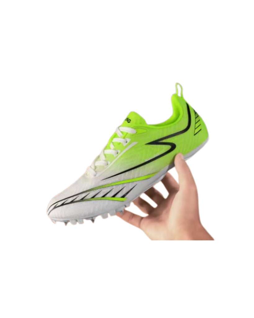 Spike Shoes Athletic Track & Field White|Green US7-US7.5