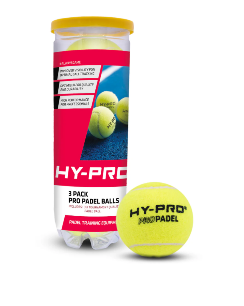 Padel Tennis Ball Hy-Pro Team Pack of 3 