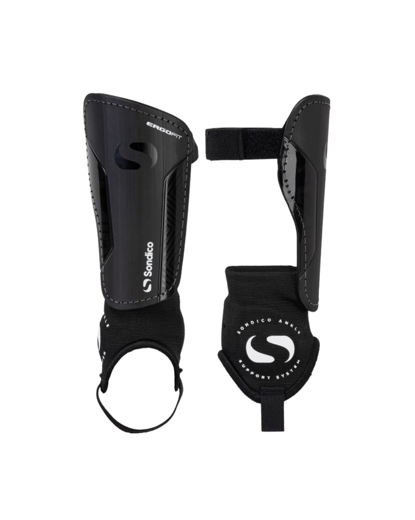 FB Shin Guards Sondico Flair Ankle Black Adult Large