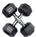 Dumbbells Forza Rubber Hex 7.5kg|16.5lbs (Pair) 