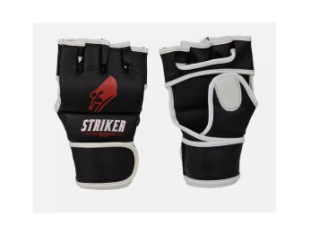 MMA Grappling Gloves Black|White S