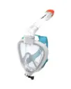 Full Mask Snorkel Set Blue|White Adults 