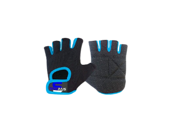 [11439] Workout Gloves Sawans Black|Blue Medium 