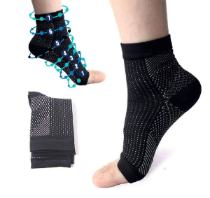 [12883 ] Heel Sleeve Compression Support Pain Relief Plantar Foot Socks 