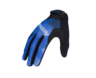 [13121]  Cycling Gloves REDRUM Men|Women Full Finger Blue/Black  M