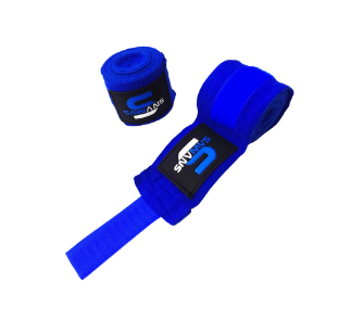[6316] Boxing Hand Wraps 3.5m Blue