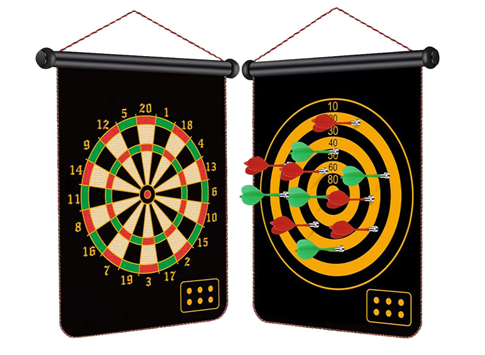 [13247] Dart Board Magnetic With 6 Darts