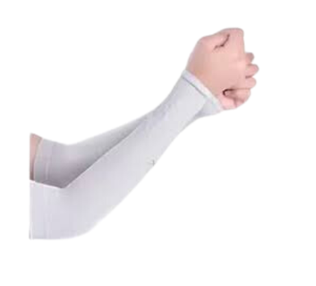 [13649] Elbow Sleeve Non Padded Grey One Size (Pair)
