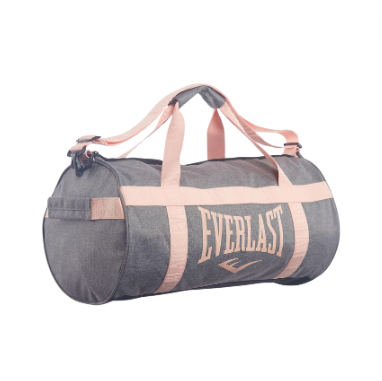 [12442] Barrel Gym Bag Everlast Grey|Peach