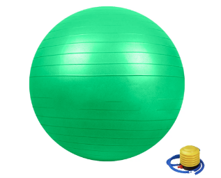[10359] Exercise Ball w/Foot Pump 55cm Green