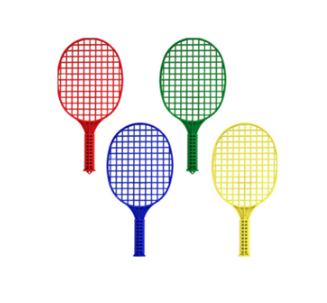 [13231] Plastic Lightweight Racket Set 2xRackets + 1xBall Small