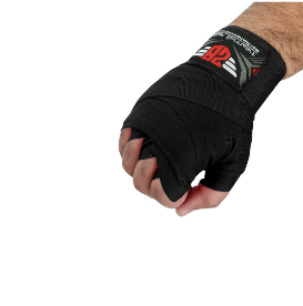 [9946] Boxing Hand Wraps 4.5m Pro Black BS