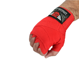 [13507] Boxing Hand Wraps 2.5m Red BS