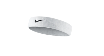[12821] Nike Swoosh Cotton Sweat Head Band White|Black