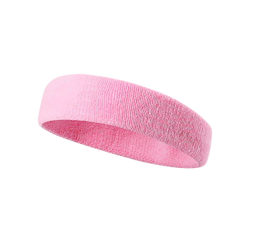 [1036] Cotton Sweat Head Band Pink