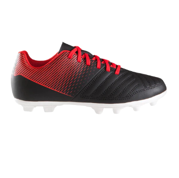 [13307] FG Boot Kipsta Agility 100 Junior Black|Red UK9C|US10C
