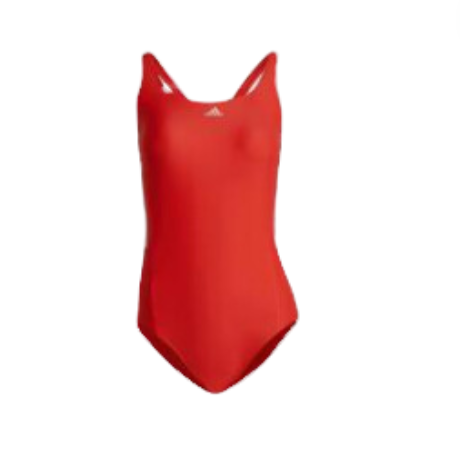 [12135] Swimsuit Adidas Ladies One Piece Brired|White Size 16 (XL)