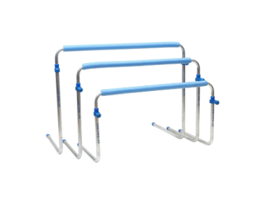 [2345] Self Return Aluminium Hurdles Set of 5 Maxi 89cm Wide 66cm Length