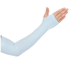 [13653] Kids Non Padded Elbow Sleeve L.Blue One Size (Pair)