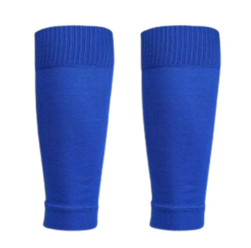 [6806] Football Leg Sleeve Sock Pair Royal Blue Junior