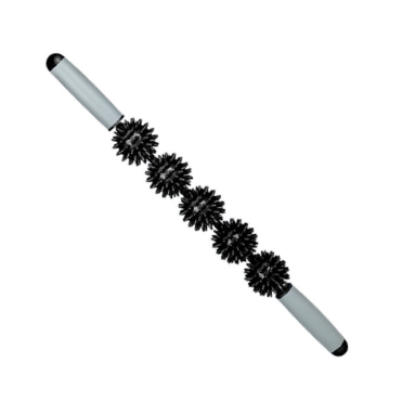 [10720] Spiked Massage Roller Stick Black