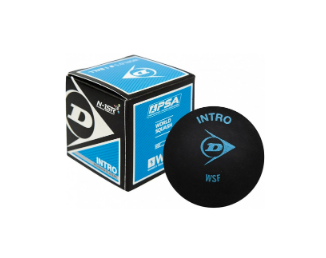 [7760] Squash Balls Dunlop Intro Squash Single Blue Dot