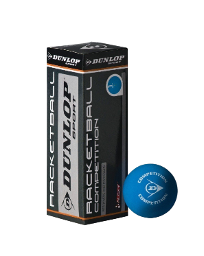 [11666] Squash Balls Dunlop Racketball Blue