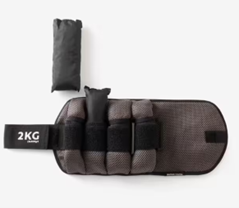 [66260] Ankle Weights 2kg Grey/Black