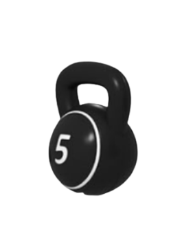 [6598]  Kettlebell Vinyl 5Lbs|2.63kg 