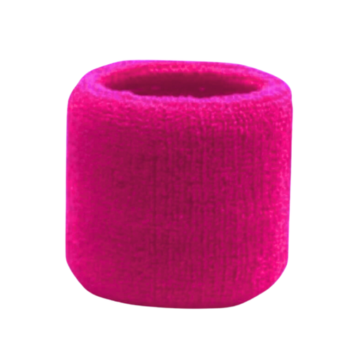 [10400] Cotton Sweat Wrist Band Dark Pink 1pc