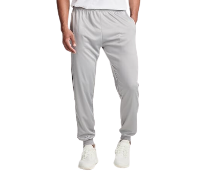 [101880] Joggers Men's Real Essentials Grey with 2 Black Stripes Large