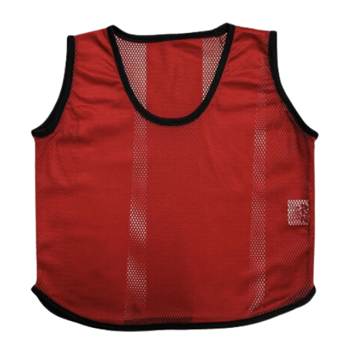 [12253] Training Bibs Junior Small Red 6pk
