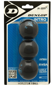 [10099] Squash Ball Single Yellow Dot  3PK