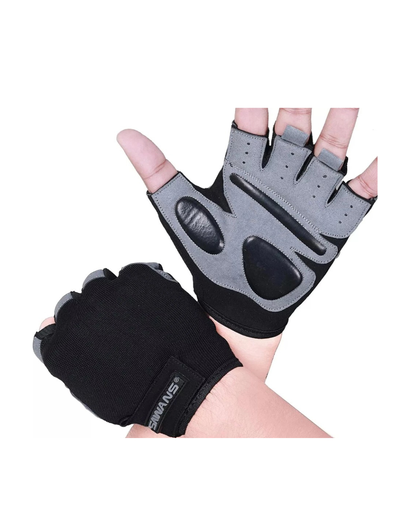[100821] Workout Gloves Sawans Black|Grey Medium