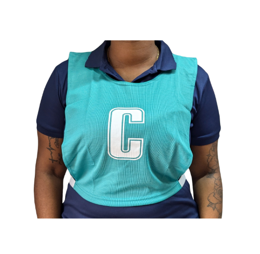 [10121] Netball Bibs Ziland Set of 7 Emerald Adult Small