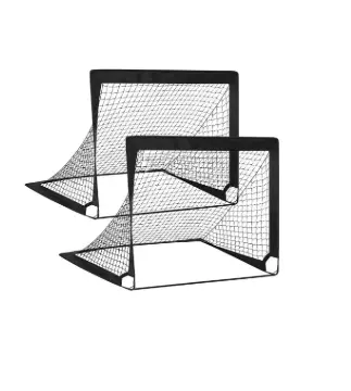 [10043]  Pop Up Goals 4ft x 3ft Pair Black