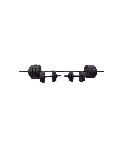 [101402] Vinyl Barbell Weights Set 50kg|110lbs