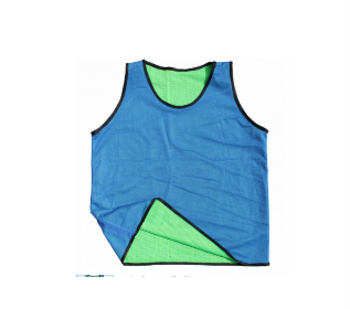 [12268] Training Bibs Reversible Green|Blue Adult Singles Large