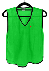 [12262] Training Bibs Youth Large Green Singles
