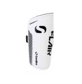 [12768] FB Shin Guards Sondico Flair Ankle Black|White Adult Small
