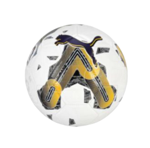 [12764] Football Puma 10 Orbita Wht|Gold|Black Size 3