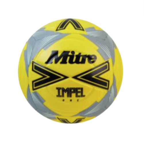 [12004] Football Mitre Impel One Yellow|Grey Size 4
