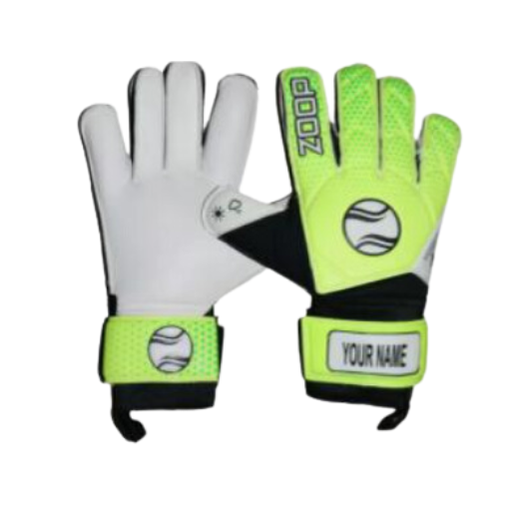 [13339] GK Zoop Pro Defender Gloves- Yellow/White  Size 7