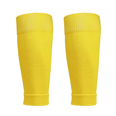 [13959] Football Leg Sleeve Sock Pair Yellow Junior