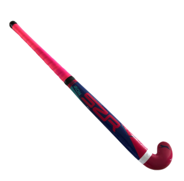 [12155] 30" Slazenger SZR Wooden Hockey Stick Pink/Royal